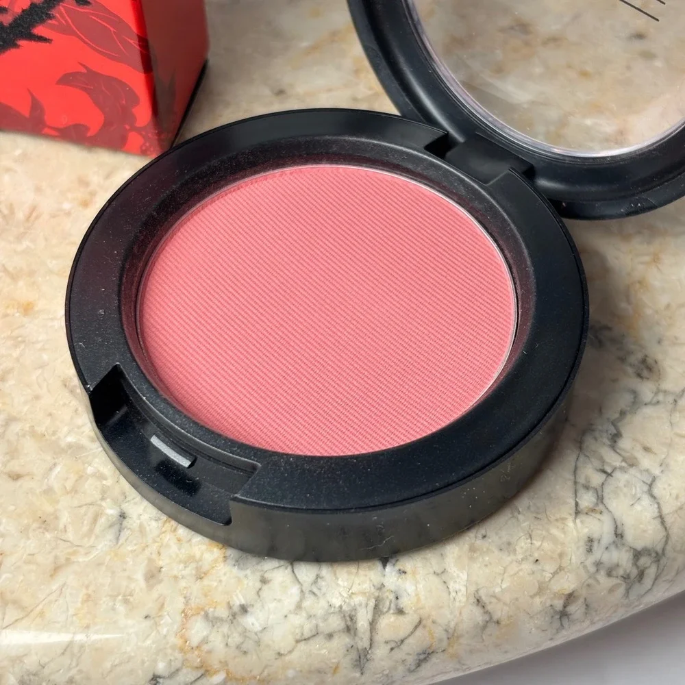MAC Fleur Power Powder Blush Red Floral Limited Edition Chinese‎ New Year